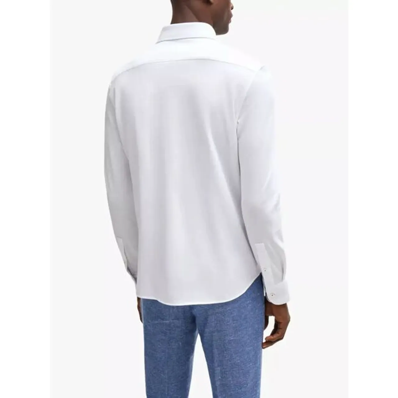 Hugo Boss BOSS Casual Fit Long Sleeve Shirt - White - Male