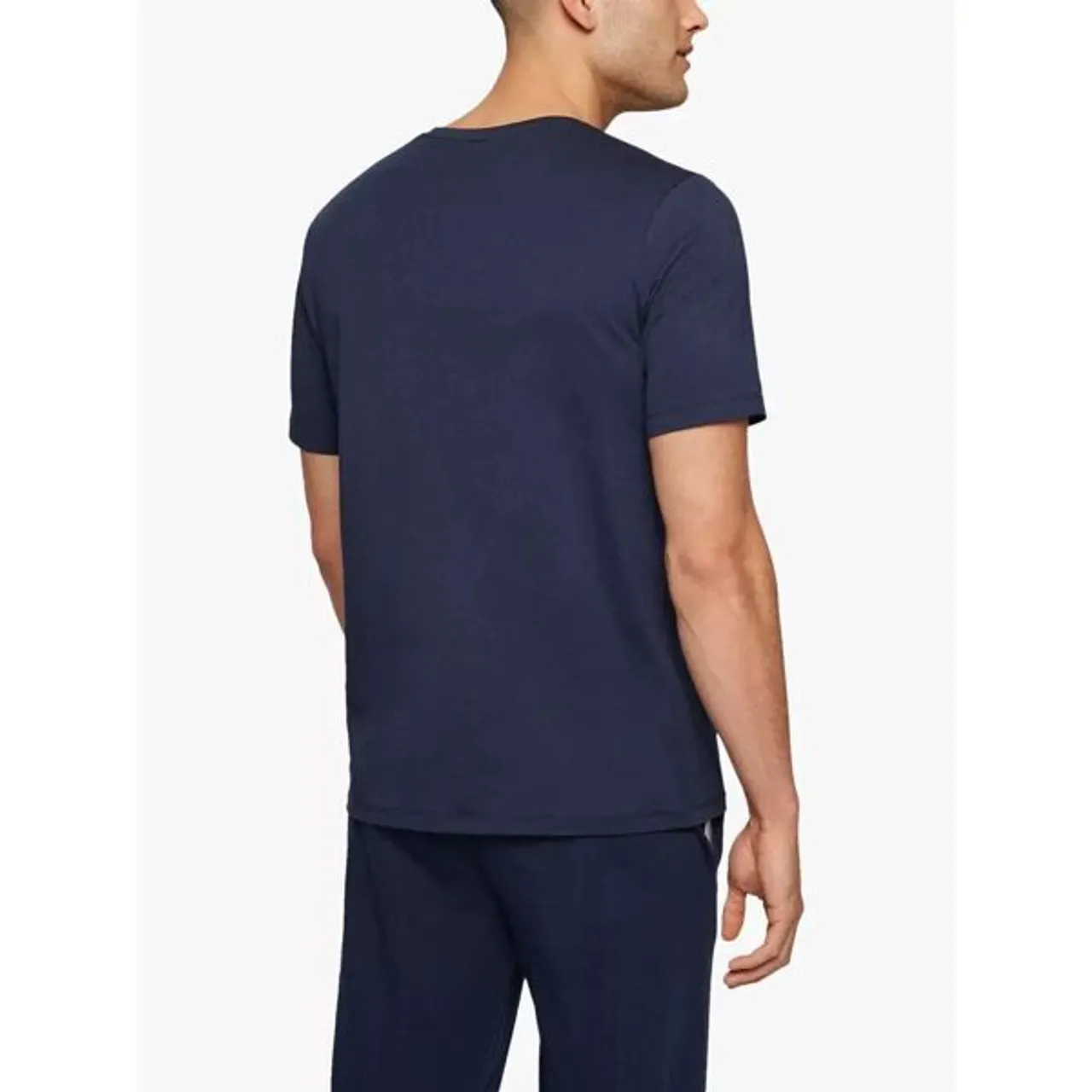 Hugo Boss BOSS Cotton Blend Lounge T-Shirt - Dark Blue - Male