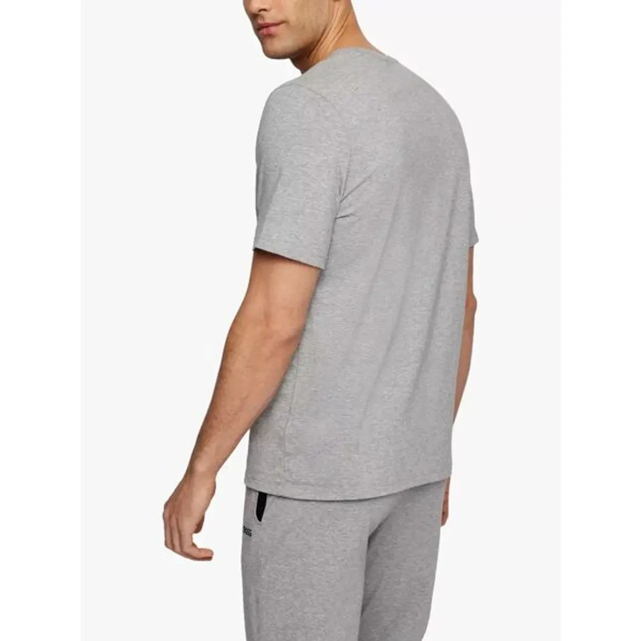 Hugo Boss BOSS Cotton Blend Lounge T-Shirt - Medium Grey - Male
