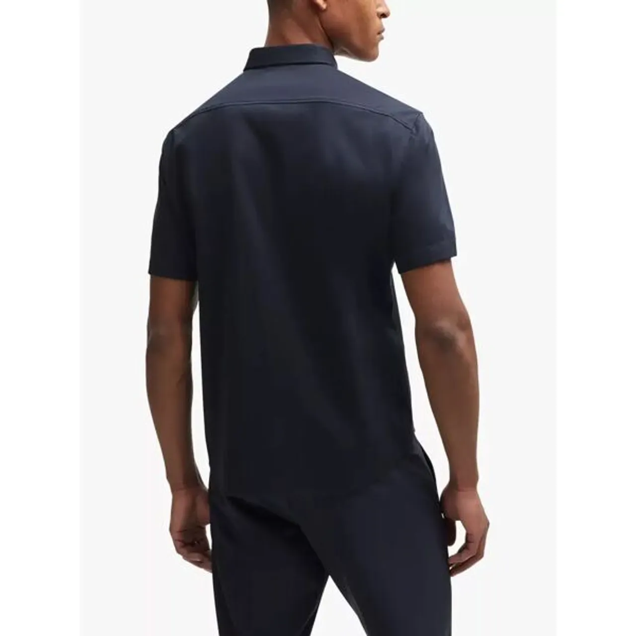 Hugo Boss BOSS Cotton Motion Jersey Shirt - Dark Blue - Male