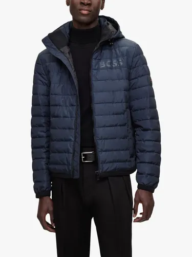 Hugo Boss BOSS Dawood Hooded Quilted Jacket - Dark Blue - Male