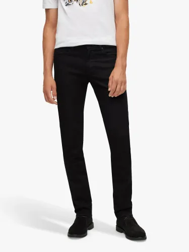 Hugo Boss BOSS Delaware Slim Fit Jeans - Black - Male