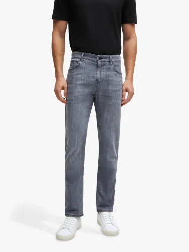 Hugo Boss BOSS Delaware Slim Fit Jeans, Silver - Silver - Male