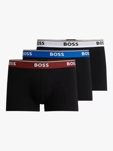 Hugo Boss BOSS Essential Trunks, Pack of 3 - Black - Male
