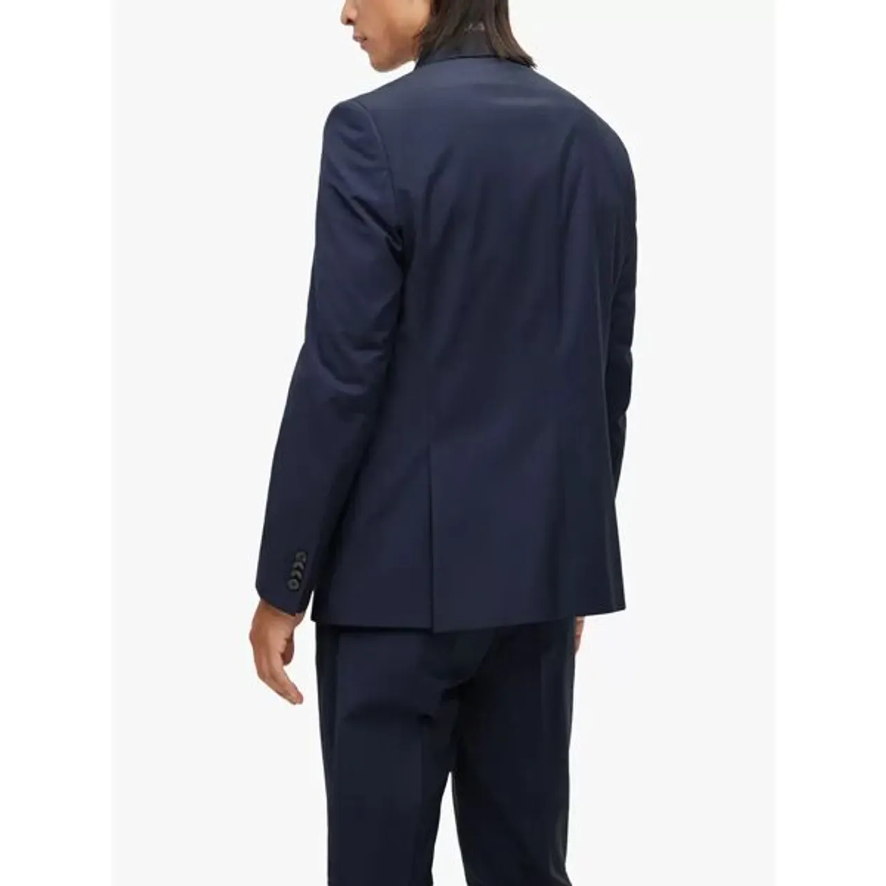 Hugo Boss BOSS Jasper Wool Blend Suit Jacket - Dark Blue - Male