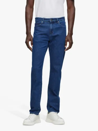 Hugo Boss BOSS Maine3 Regular Fit Stretch Cotton Jeans, Bright Blue - Bright Blue - Male