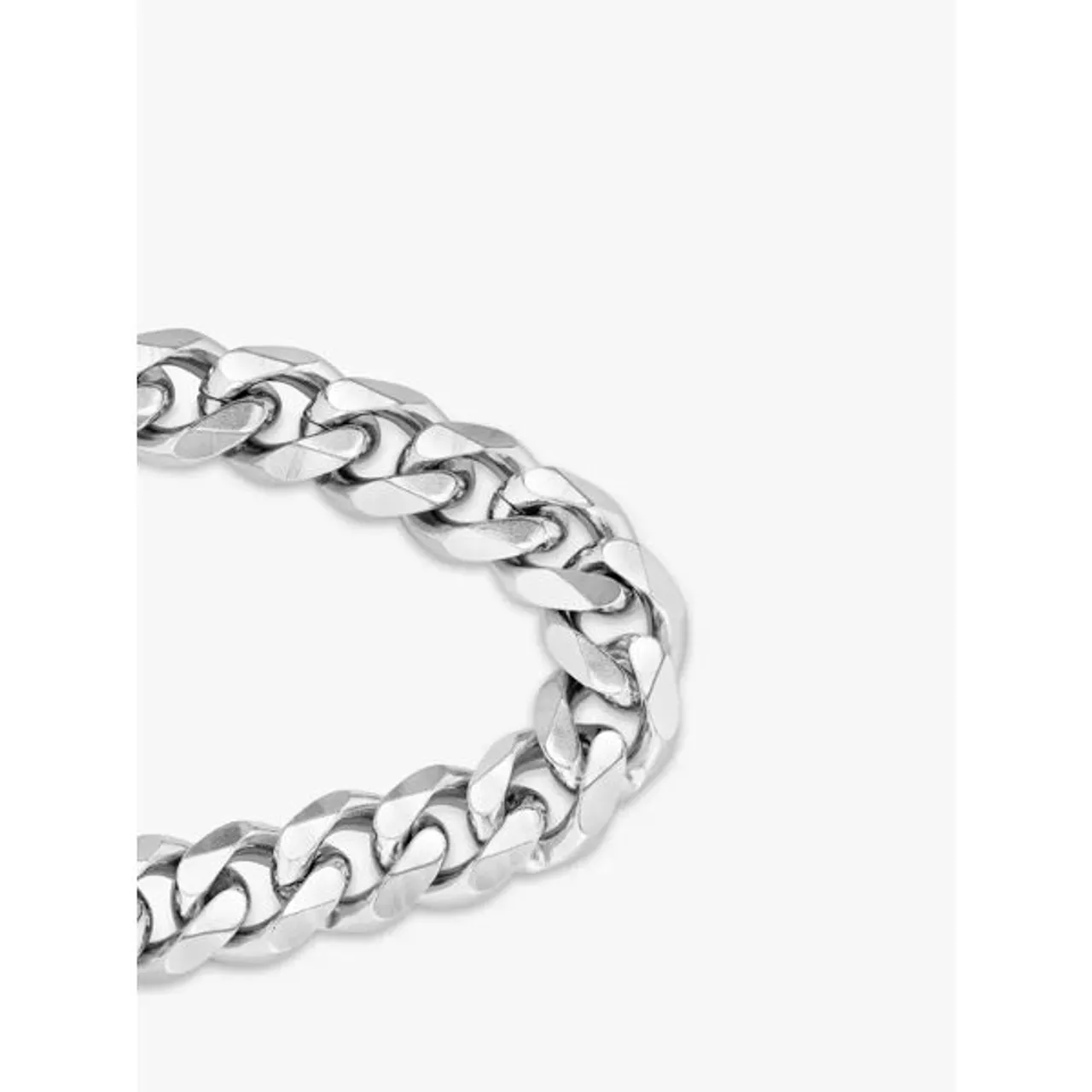 Hugo Boss BOSS Men's Curb Chain Bracelet - Silver - Male