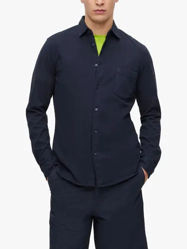 Hugo Boss BOSS Mysoft 2 Slim Fit Jersey Cotton Shirt - Dark Blue - Male