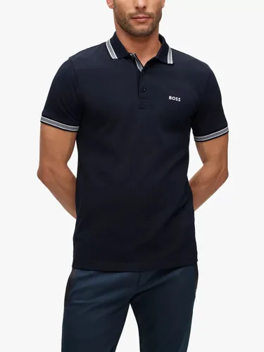 Hugo Boss BOSS Paddy Short Sleeve Polo Shirt - Dark Blue - Male