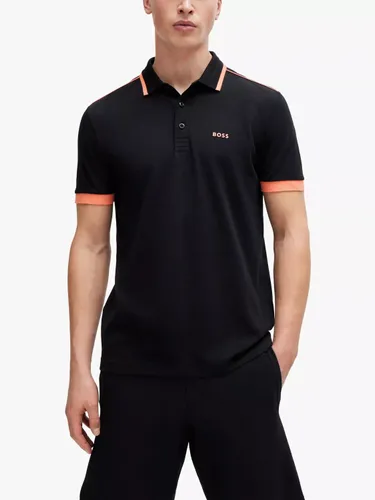 Hugo Boss BOSS Paddy Sporty Polo Shirt, Black - Black - Male