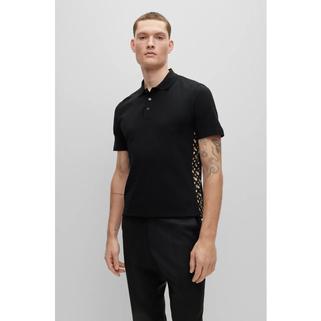 Hugo Boss , Boss Parlay 184 Polo Shirt Black ,Black male, Sizes: