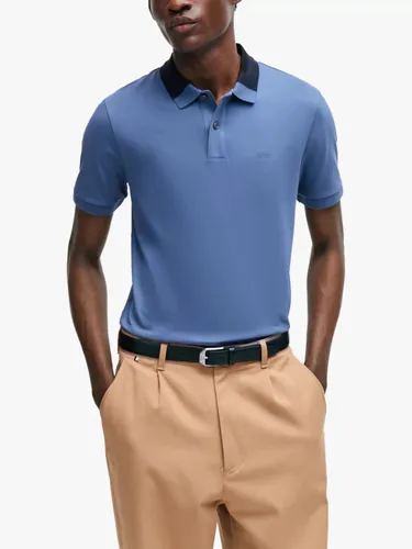 Hugo Boss BOSS Phillipson Cotton Polo Shirt, Blue - Blue - Male