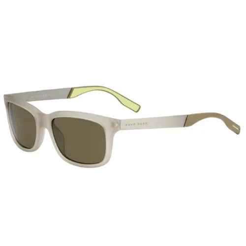 Hugo Boss , Boss Sunglasses Beige Grey Ruthenium/Brown ,Multicolor male, Sizes: