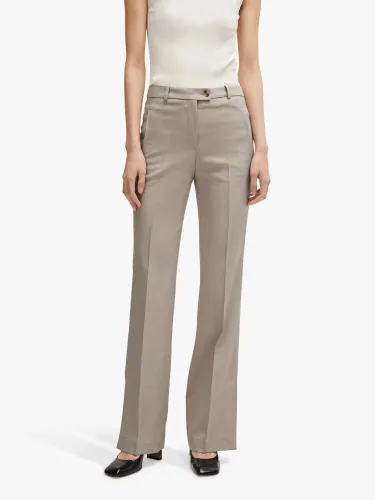 Hugo Boss BOSS Terela Tailored Suit Trousers, Taupe - Taupe - Female