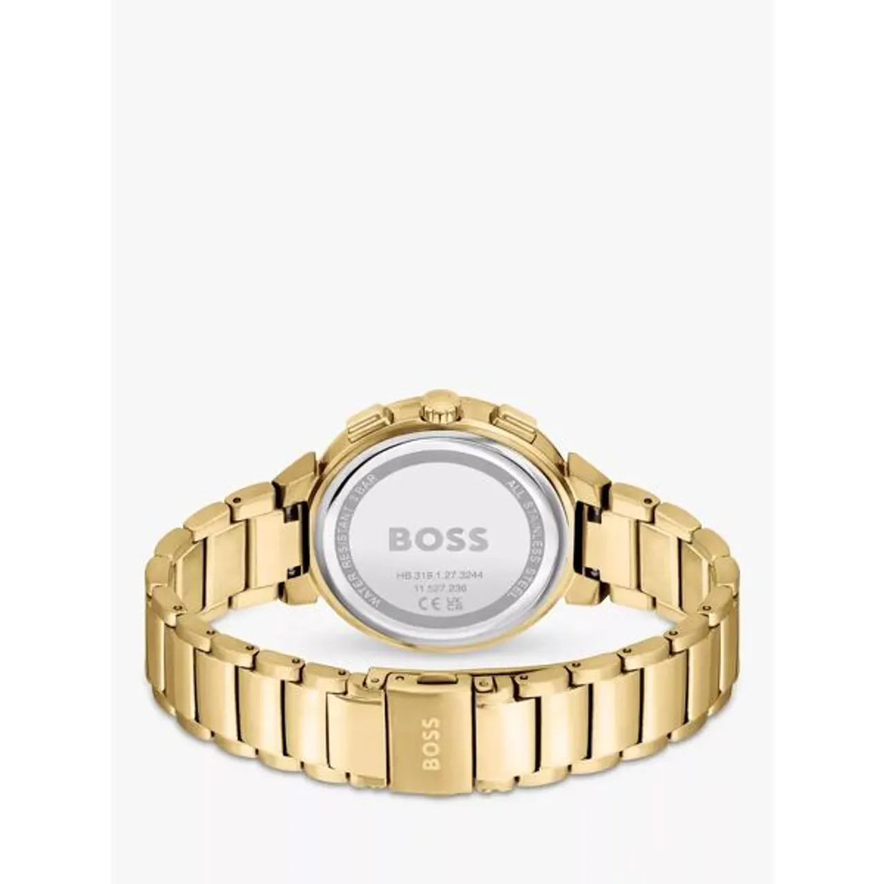 Hugo Boss BOSS Women's One Chronohraph Day Bracelet Strap Watch - Gold/Green 1502679 - Female