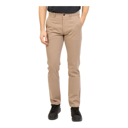 Hugo Boss , Brown Chino Trousers for Men ,Brown male, Sizes: