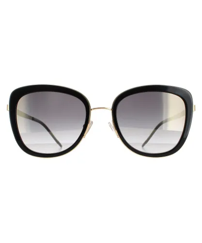 Hugo Boss Butterfly Womens Gold Black Grey Gradient Mirror 1209/S Metal (archived) - One