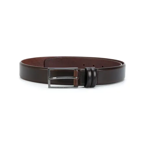 Hugo Boss , Carmello leather Belt ,Brown male, Sizes: