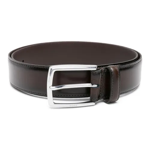Hugo Boss , Celie-ST leather belt ,Brown male, Sizes: