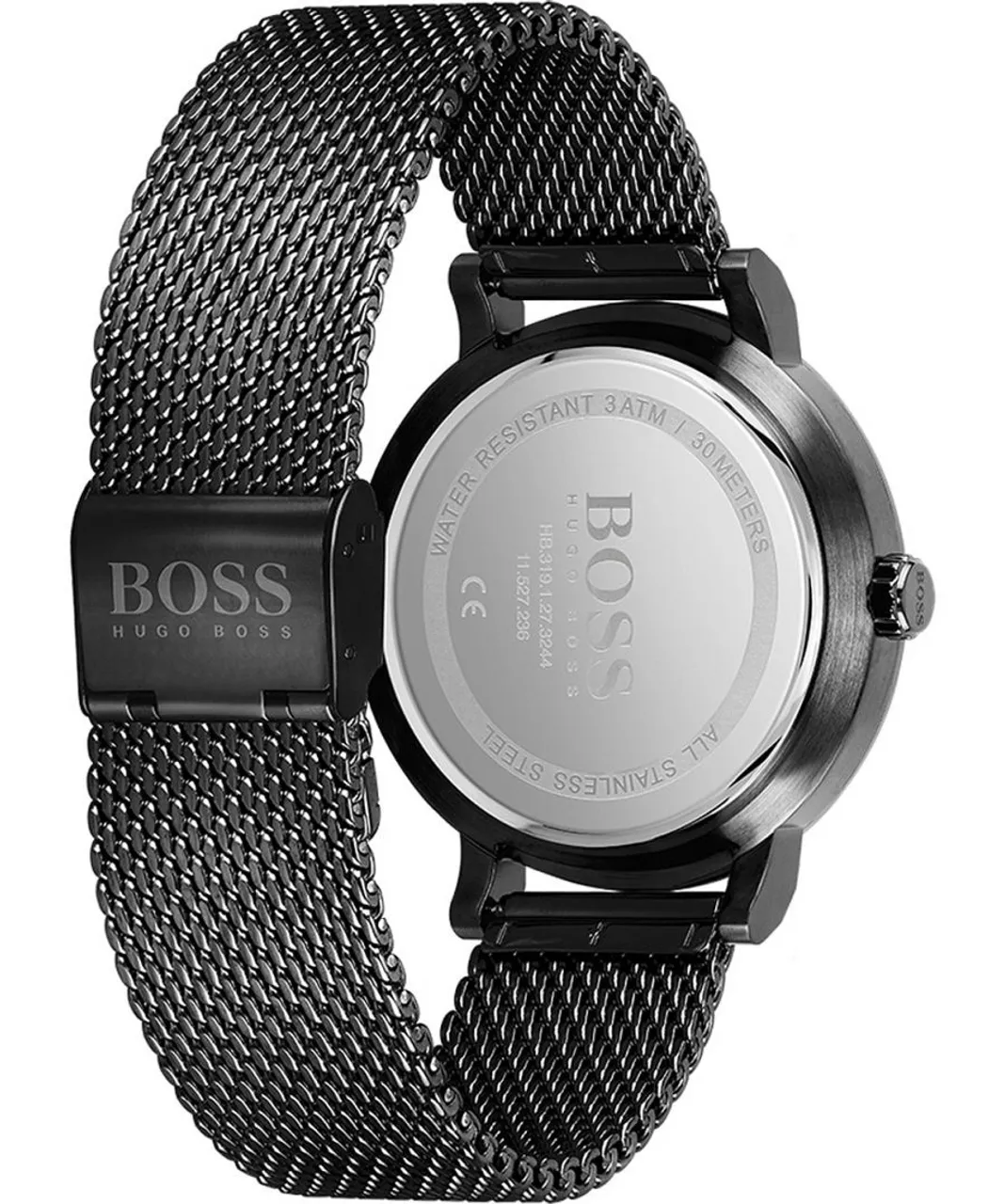 Hugo Boss Confidence Mens Black Watch 1513810 Stainless Steel (archived) - One Size