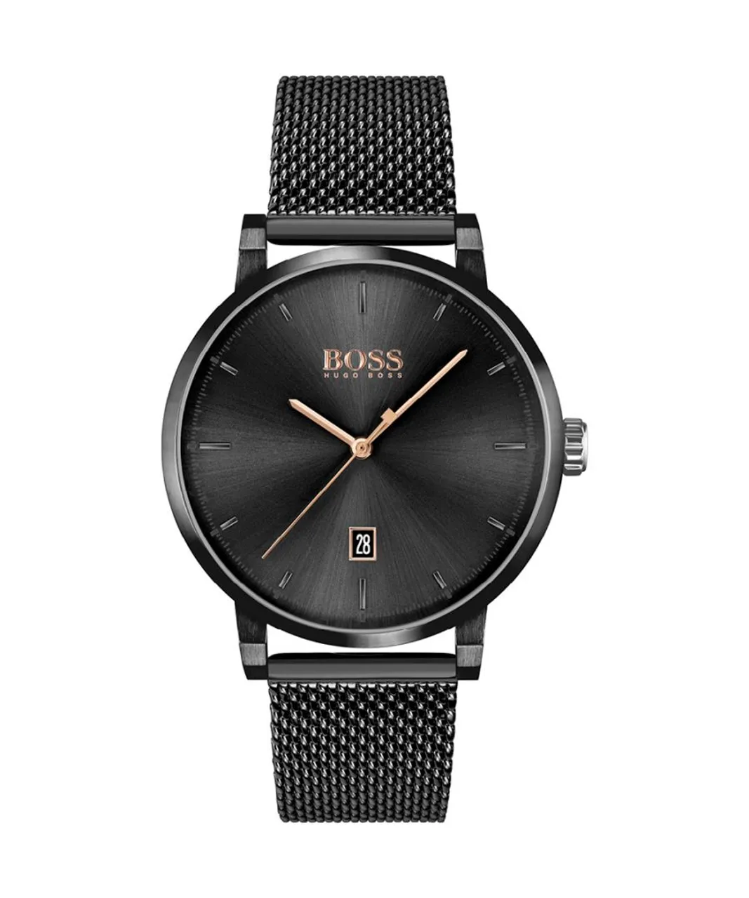 Hugo Boss Confidence Mens Black Watch 1513810 Stainless Steel (archived) - One Size