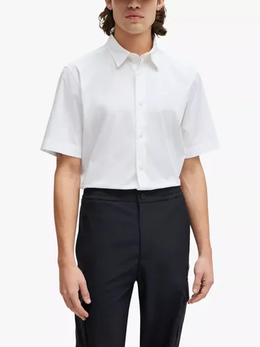 Hugo Boss Ebor Short Sleeve Shirt - Open White - Male