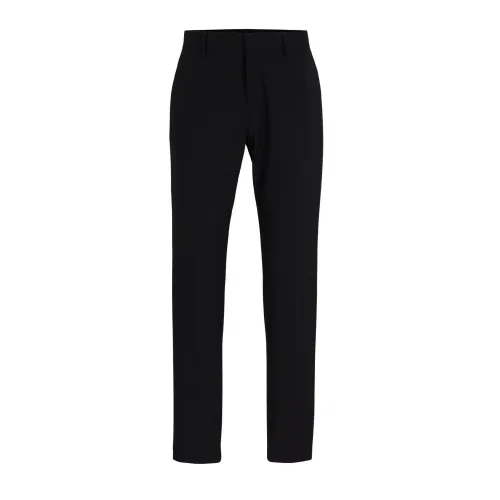 Hugo Boss , Elegant Trousers with Serge Web Structure ,Black male, Sizes: