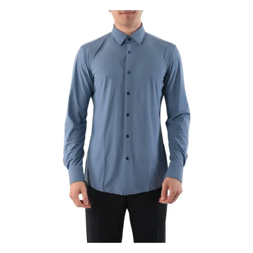 Hugo Boss , Formal Shirts ,Blue male, Sizes: