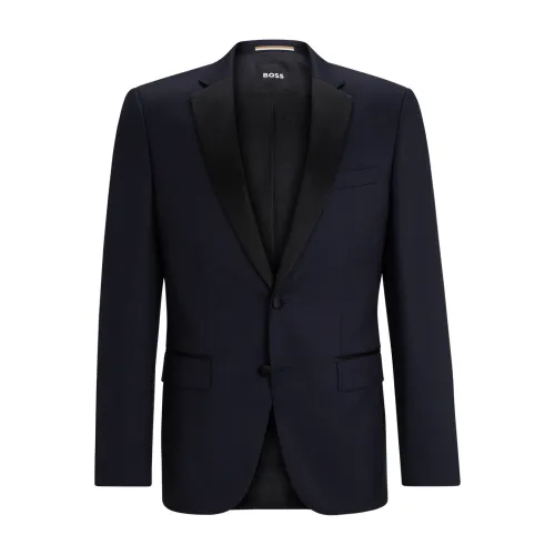 Hugo Boss , Genius Wool Suit ,Blue male, Sizes: