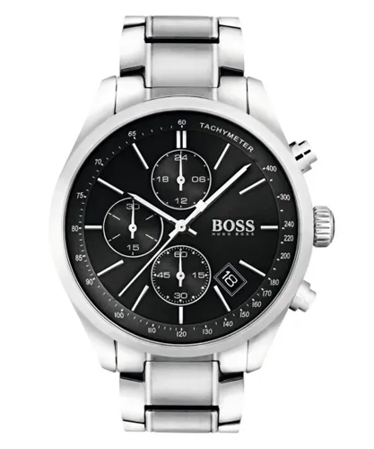 Hugo Boss Grand Prix Mens Silver Watch 1513477 Stainless Steel - One Size