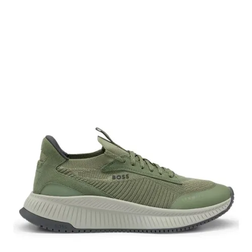 Hugo Boss , Green Sneakers with Logo ,Green male, Sizes: