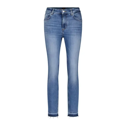 Hugo Boss , High-Waist Slim-Fit Denim Jeans ,Blue female, Sizes: