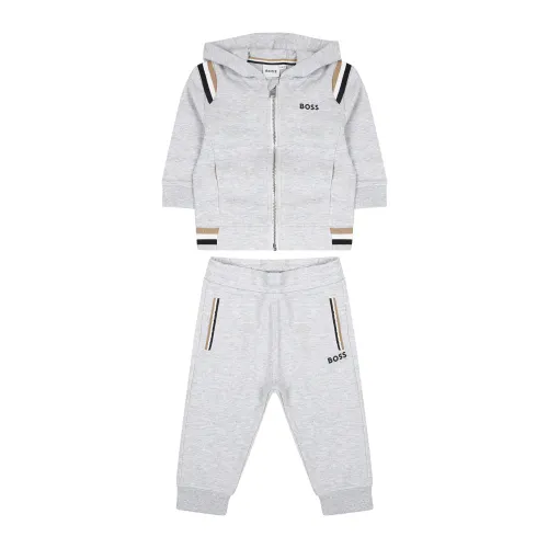 Hugo Boss , J50630 A32 Sport Suits AND Tracksuits ,Gray unisex, Sizes: