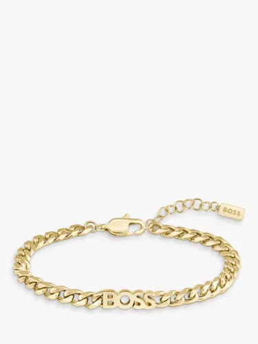 Hugo Boss Kassy Curb Chain Bracelet, Gold - Gold - Female