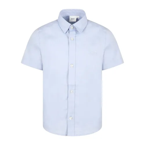 Hugo Boss , Kids Shirts Collection ,Blue male, Sizes: