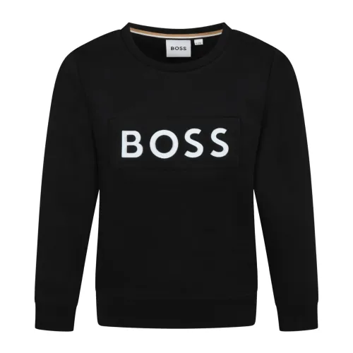 Hugo Boss , Kids Sweatshirt ,Black male, Sizes:
