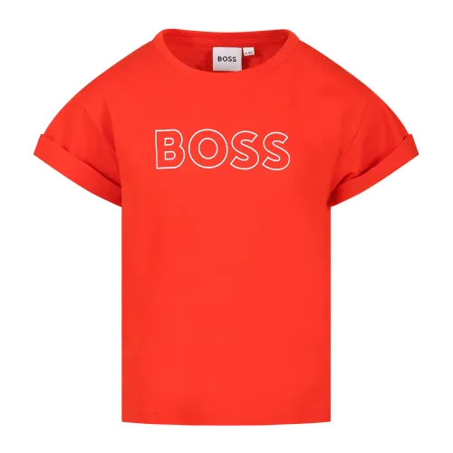 Hugo Boss , Kids T-Shirts Collection ,Red male, Sizes: