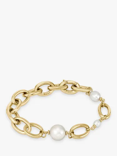 Hugo Boss Leah Freshwater Pearl Bracelet, Gold - Gold - Female