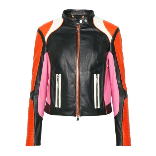 Hugo Boss , Leather Jacket ,Black female, Sizes: