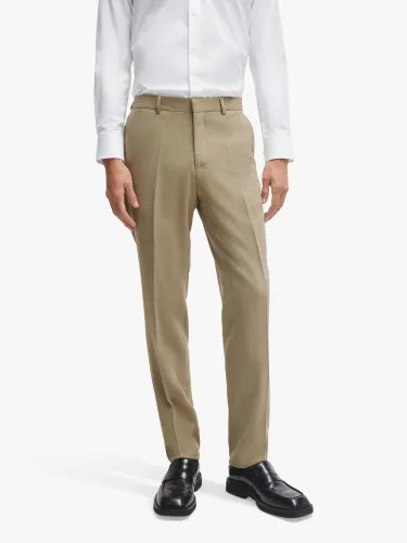 Hugo Boss Leon Suit Trousers - Medium Beige - Male