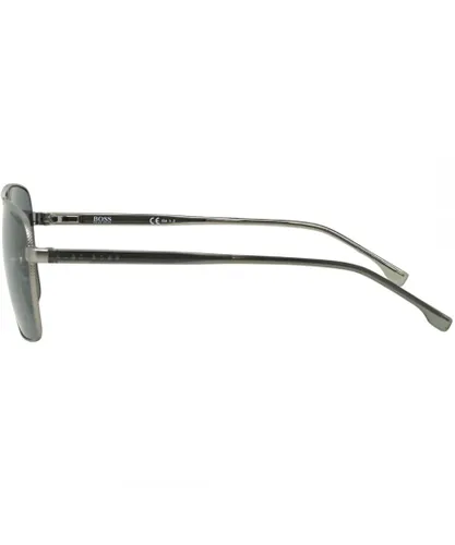 Hugo Boss Mens 1045 0R81 M9 Silver Sunglasses - One