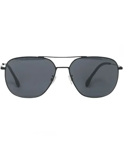 Hugo Boss Mens 1218 0T17 IR Black Sunglasses - One