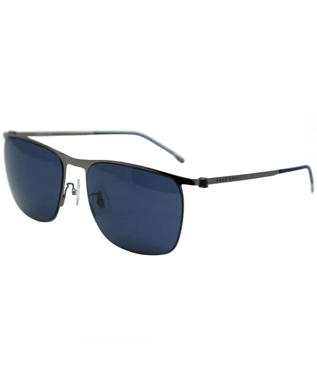 Hugo Boss Mens 1348/F/S 0KJ1 KU Dark Silver Sunglasses - One