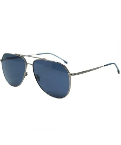 Hugo Boss Mens 1447/S 0R81 A9 Silver Sunglasses - One