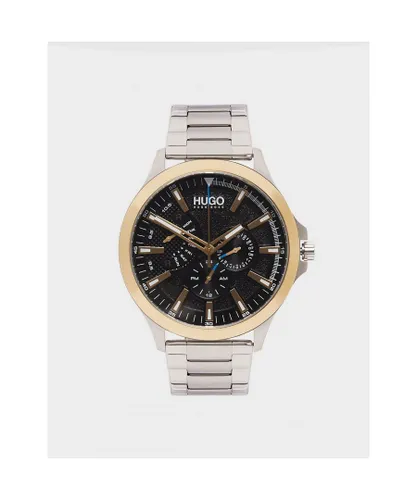 Hugo Boss Mens Accessories Leap Chronograph Watch in Silver Stainless Steel - One Size