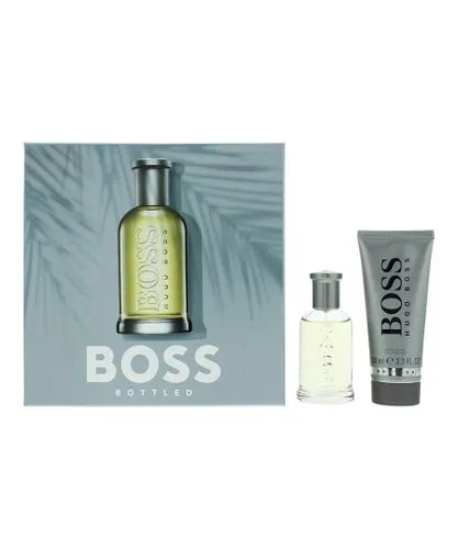 Hugo Boss Mens Bottled Eau de Toilette 50ml + Shower Gel 100ml Gift Set For Him - NA - One Size