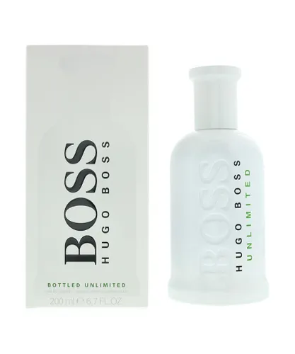 Hugo Boss Mens Bottled Unlimited Eau de Toilette 200ml Spray For Him - Rose - One Size