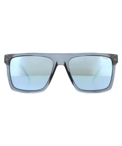 Hugo Boss Mens by Sunglasses HG 1069/S PJP 3J Crystal Blue Mirror - One