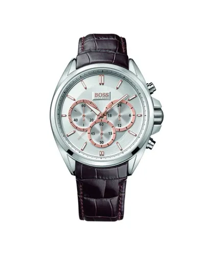 Hugo Boss Mens' Chronograph Watch 1512881 - Silver Metal - One Size