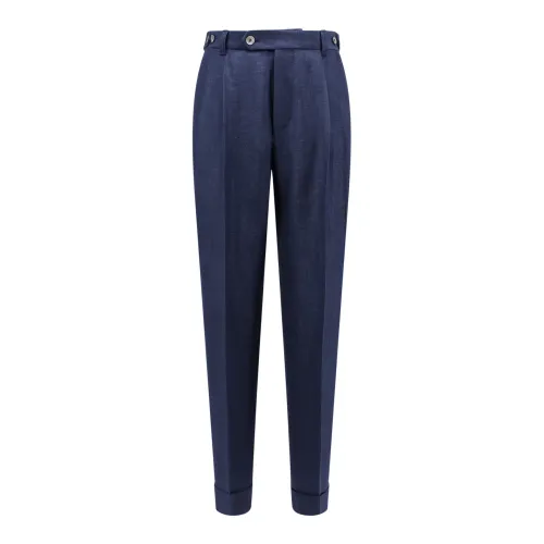 Hugo Boss , Mens Clothing Trousers Blue Ss24 ,Blue male, Sizes:
